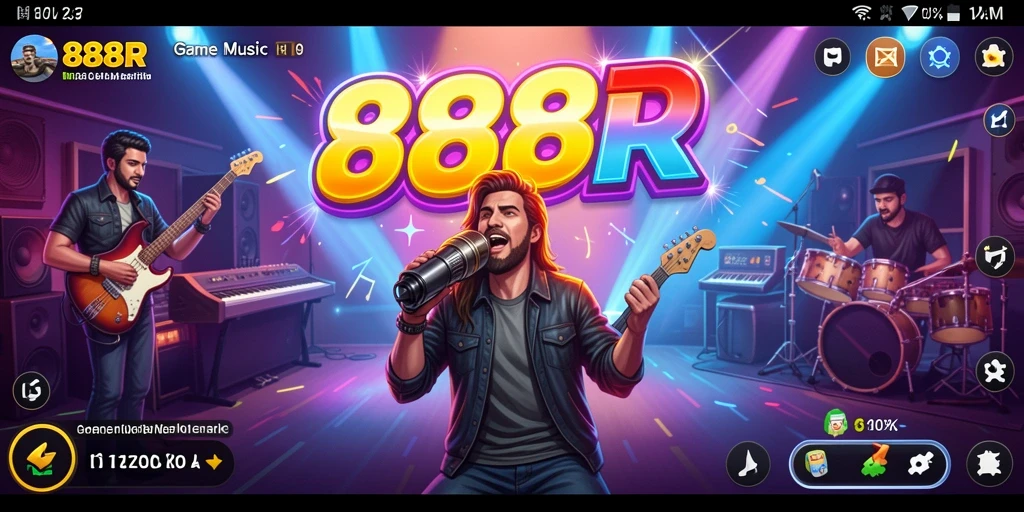 Tampilan gameplay 888R yang penuh warna dan interaktif.