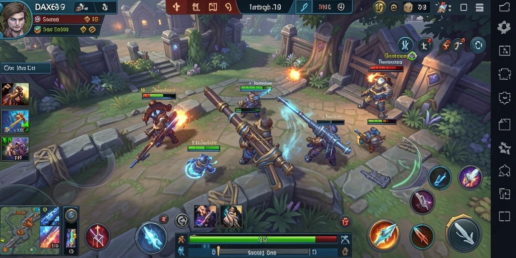 Tangkapan layar gameplay DAX69 yang menunjukkan strategi perang yang mendebarkan.