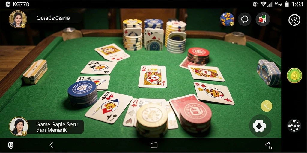 Gameplay seru Gaple di KG778 yang menghibur.