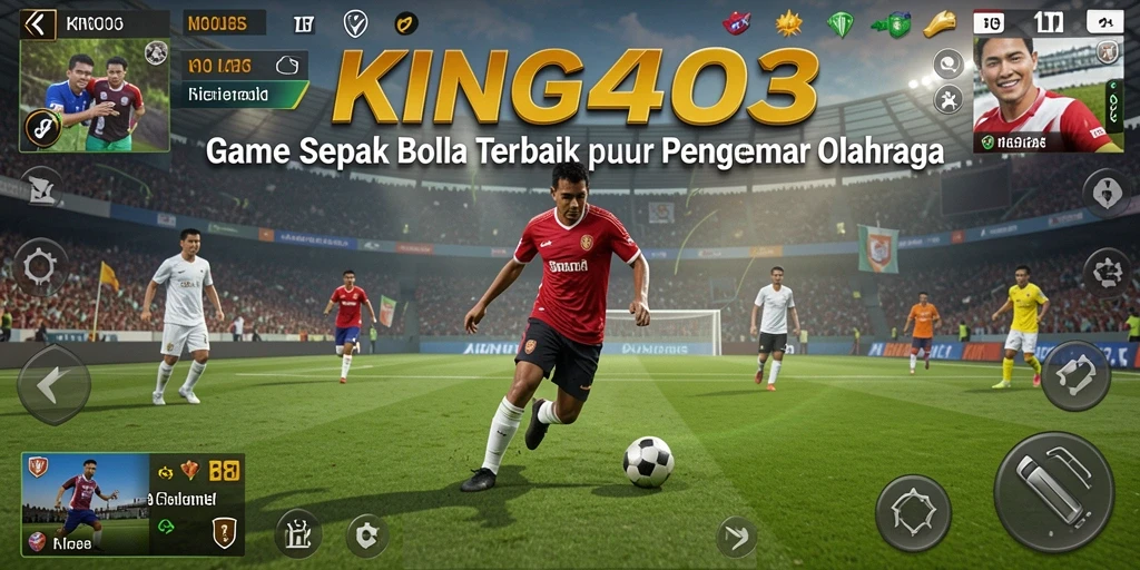 Gameplay KING403 yang menegangkan di lapangan sepak bola.