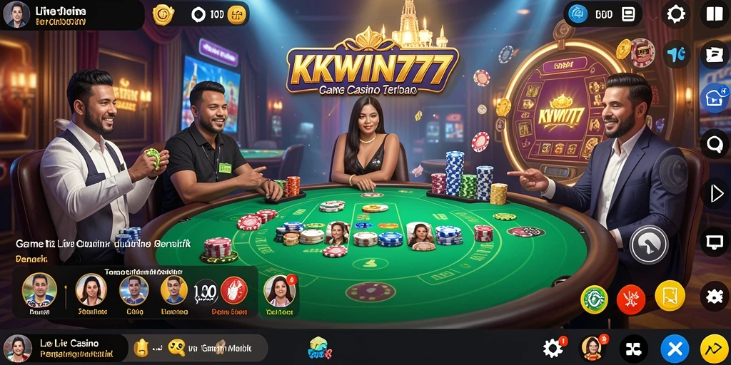 Tampilan gameplay menarik di KKWIN777 Live Casino.