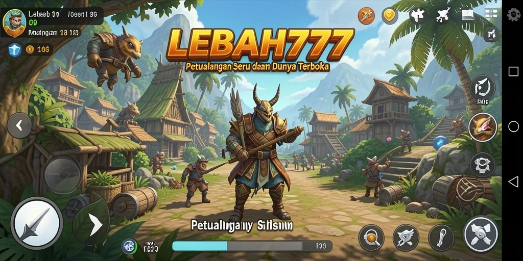 Screenshot gameplay Open World LEBAH777 menampilkan petualangan seru.