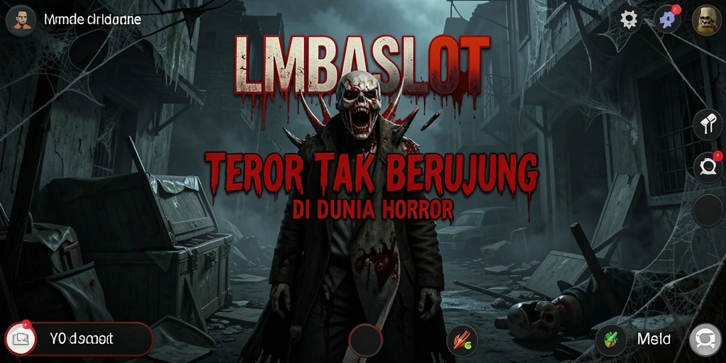Gameplay LMBASLOT menampilkan suasana mencekam yang intens.