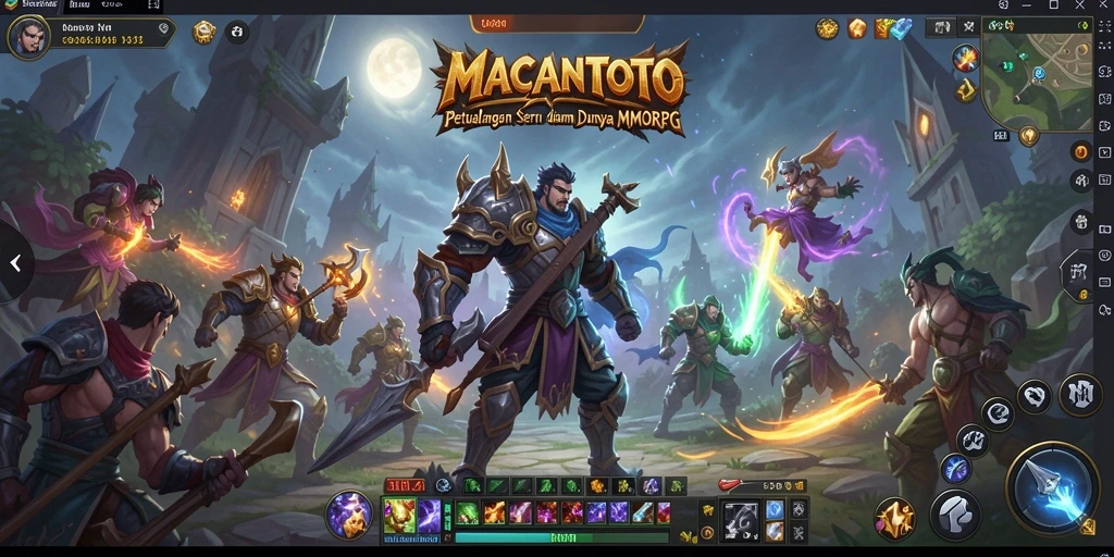 Tampilan mengesankan gameplay dalam dunia MMORPG MACANTOTO.