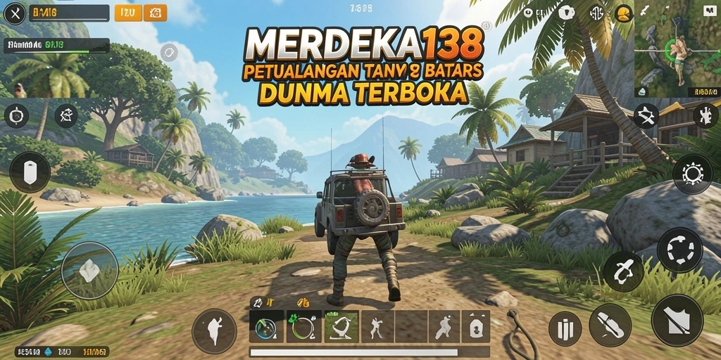 Tampilan gameplay MERDEKA138 yang menarik di dunia Open World.