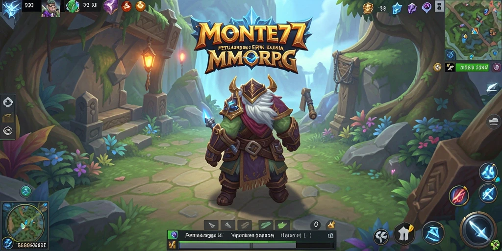Tampilan menawan dari gameplay MONTE77 dalam dunia MMORPG.