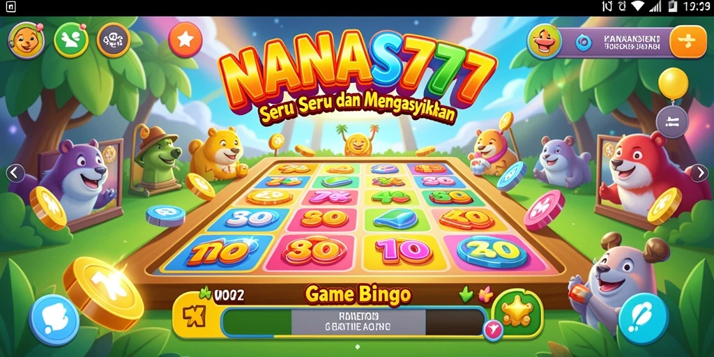Tampilan gameplay NANAS777 yang menarik dan interaktif dalam permainan Bingo.