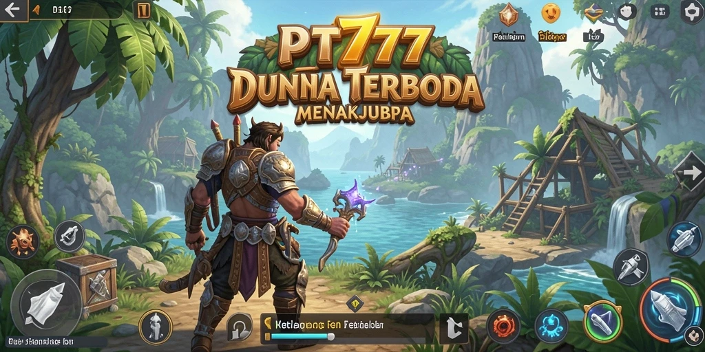 Gameplay seru di dunia terbuka PT777 saat menjelajahi lokasi baru.
