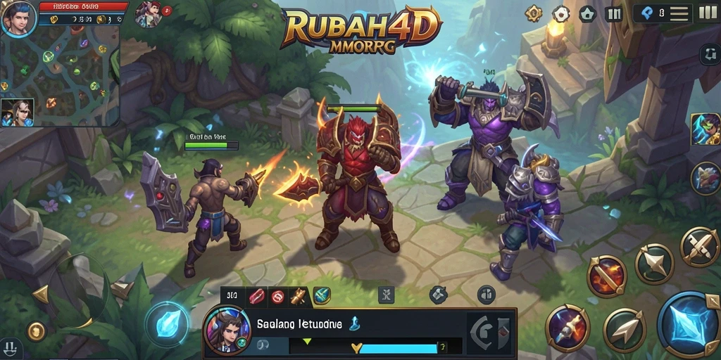 Screenshot gameplay RUBAH4D menampilkan aksi seru dalam dunia MMORPG.
